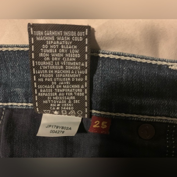 7 for all Mankind Roxanne Jeans size 25 Medium Wash - Picture 12 of 15